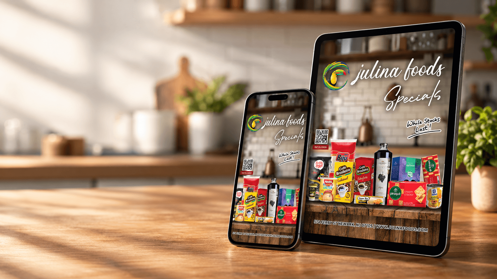 E-book com ofertas especiais Julina Foods